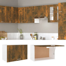 Vidaxl Hanging Cabinet Smoked Oak 60X31X40 Cm Engineered Wood - thumbnail 3