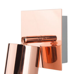 Beliani Copper Wall Lamps Set Of 2 Adjustable Sconces - Gloss Finish, Led-Compatible, Modern Industrial - thumbnail 5