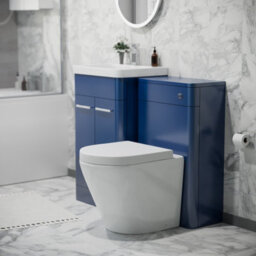 Nes Home 500mm Freestanding Vanity Unit With Basin,rimless Toilet, Wc Unit Royal Blue - thumbnail 3