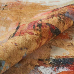 Beige Multicolour Abstract Polyester Soft Bedroom, Livingroom Rug - 120Cm X 180Cm - thumbnail 4
