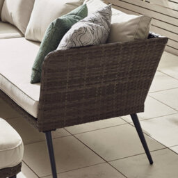 Furniturebox Seychelles Garden Table & Chairs - 9 Seater Grey Rattan Garden Sofa & Garden Dining Set, Rattan Corner Table & Chairs - thumbnail 3