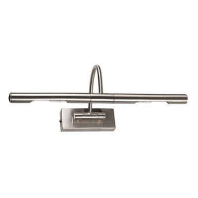 Valuelights Capri Brushed Chrome Mains Powered Twin Picture Wall Light - image 1