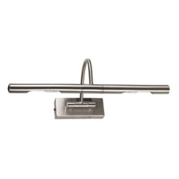 Valuelights Capri Brushed Chrome Mains Powered Twin Picture Wall Light - thumbnail 1