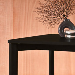 Sweeek - 6-Seater Rectangular Dining Table With Rubberwood And Black Oak Veneer  - 180 X 100 X 75 Cm - Solene - thumbnail 5