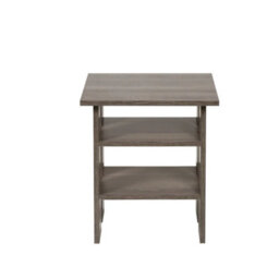 Dark Grey 3 Tier Bedside Table Wooden Side End Table Storage Shelf Bedroom Living Room - thumbnail 4