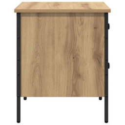 Berkfield Modern Bedside Cabinet Artisan Oak 40X42X50 Cm Engineered Wood - thumbnail 7
