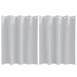 Berkfield Modern Curtains With Curtains 2 Pcs Pale Grey 140 X 140 Cm Polyester - thumbnail 1