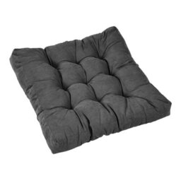 Living And Home Supportive And Comfortable Corduroy Chair Cushion Seat Pad Tatami Cushion Indoor And Outdoor 55Cm W X 55Cm D X 5Cm H Dark Grey - thumbnail 6