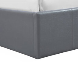 Luna 4Ft6 Double Grey Ottoman Storage Bed With Gas Lift, Faux Leather Fabric - L: 203Cm X W: 153Cm X H: 88.5Cm - thumbnail 5