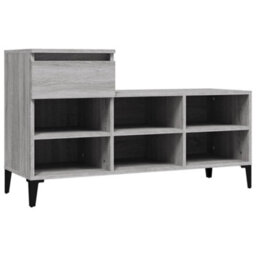 Berkfield Shoe Cabinet Grey Sonoma 102X36X60 Cm Engineered Wood - thumbnail 2