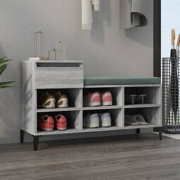 Berkfield Shoe Cabinet Grey Sonoma 102X36X60 Cm Engineered Wood - thumbnail 1