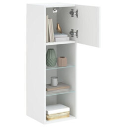Walplus Tv Cabinet With Led Lights White 30.5X30X90 Cm - thumbnail 6