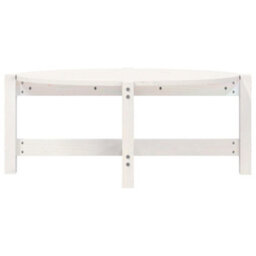 Walplus Coffee Table White 87X48X35 Cm Solid Wood Pine - thumbnail 5