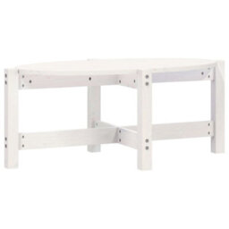 Walplus Coffee Table White 87X48X35 Cm Solid Wood Pine - thumbnail 2