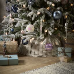 Rattan Christmas Tree Skirt, 60Cm (Dia) - White - thumbnail 4
