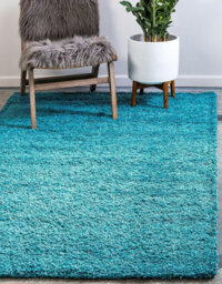 "Bravich Teal Thick Shaggy Rug - California - 60X110Cm (2'x3'7"")" - thumbnail 1