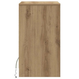 Berkfield Bedside Cabinet Artisan Oak 38 X 34 X 61 Cm Engineered Wood - thumbnail 7