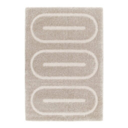 Sweeek - Indoor Rug With Beige-Brown Geometric Patterns 150X80 Cm - Pio - thumbnail 2