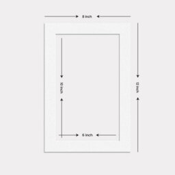 Ak Frames 12X8 White Picture Mounts To Fit 10X6 Aperture Size - Mount Board Only (No Frame Included) - thumbnail 3