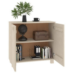 Berkfield Sideboard Honey Brown 85X35X80 Cm Solid Wood Pine - thumbnail 3