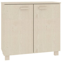 Berkfield Sideboard Honey Brown 85X35X80 Cm Solid Wood Pine - thumbnail 2