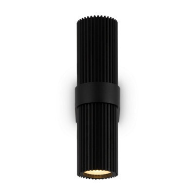 Luminosa Lighting Luminosa Dynamics Modern Up & Down Wall Lamp Black 2Xgu10 White Shade - image 1