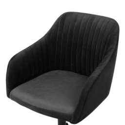 Beliani Desk Chair Venice Velvet Black - thumbnail 8