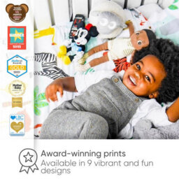 Bloomsbury Mill -  Jungle Animal Curtains For Kids Bedroom - Lined Curtain Pair  With Tie Backs 66 X 72 Inch Or 168Cm X 183Cm - thumbnail 6