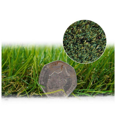 "Malaga 40mm Outdoor Artificial Grass, Value For Money, Pet-Friendly Artificial Grass For Lawn-6M(19'8"") X 4M(13'1"")-24M²" - image 1