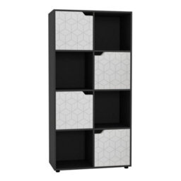 Urbn-Living 8-Cube Shelving Unit With Geo Doors - thumbnail 2
