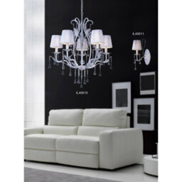 Luminosa Lighting Luminosa Flur Wall Lamp 2 Light E14 White French Gold - thumbnail 3