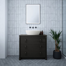 FNX Bathrooms Langley 500X700X27mm Black Frame Led Bathroom Mirror - Tunable White, Dimmable, Demister & Ip44 Rated - thumbnail 1