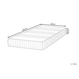 Beliani Gel Memory Foam Mattress Happiness H3/4 Firm 80 X 200 Cm (Eu Small Single) - thumbnail 3