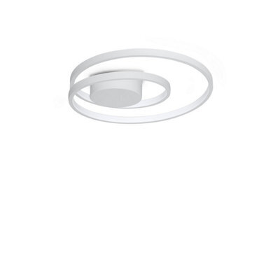 Ideal Lux Luminosa Oz Integrated Led Semi Flush Ceiling Light White 4350Lm 3000K - image 1