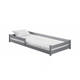 Arte Grey Montessori-Ready Alis Single Bed With Bonnell Mattress W198Cm X H29Cm X D97Cm - Subtle Modern Sophistication - thumbnail 2