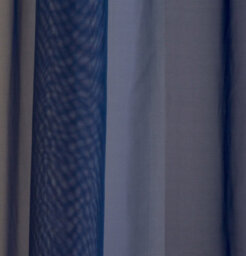 "Enhanced Living Sheer Navy Plain Woven Voile Slot Top Curtain Panel Pair (57X48"") 145X122Cm" - thumbnail 3