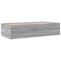 Berkfield Daybed With Drawers Without Mattress Grey Sonoma 75X190 Cm Small Single - thumbnail 6