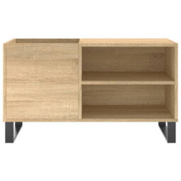 Berkfield Record Cabinet Sonoma Oak 85X38X48 Cm Engineered Wood - thumbnail 4