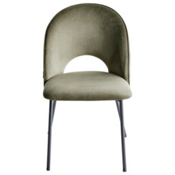Beliani Set Of 2 Dining Chairs Covelo Velvet Dark Green - thumbnail 5