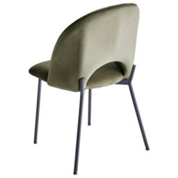 Beliani Set Of 2 Dining Chairs Covelo Velvet Dark Green - thumbnail 6