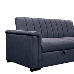 Charlotte 3 Seater Sofa Bed With Fabric Cover In Navy - thumbnail 9