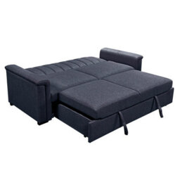 Charlotte 3 Seater Sofa Bed With Fabric Cover In Navy - thumbnail 6
