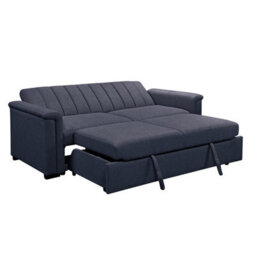 Charlotte 3 Seater Sofa Bed With Fabric Cover In Navy - thumbnail 5