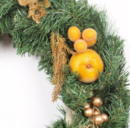Best Artificial 6Ft / 180Cm Copper Bronze Decorated Christmas Garland With Gold Dusted Acorns And 50 Warm White Battery Led's - thumbnail 7
