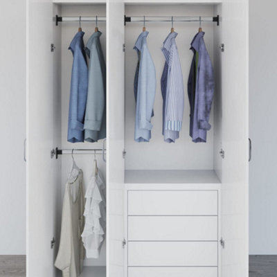 Walplus Telescopic Wardrobe Rails 2 Pcs Silver 58-100 Cm - image 1
