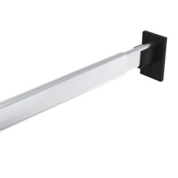 Walplus Telescopic Wardrobe Rails 2 Pcs Silver 58-100 Cm - thumbnail 4