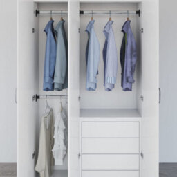 Walplus Telescopic Wardrobe Rails 2 Pcs Silver 58-100 Cm