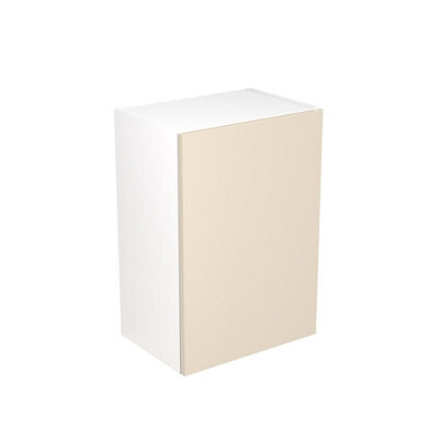 Kitchen Kit Wall Unit 500mm W/ Slab Cabinet Door - Super Matt Cashmere - image 1