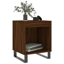 Berkfield Bedside Cabinets 2 Pcs Brown Oak 40X35X50 Cm Engineered Wood - thumbnail 3