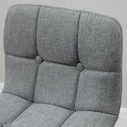 Homcom Bar Stool Set Of 2 Armless Button-Tufted Counter Height Bar Chairs Grey - thumbnail 8